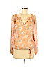 Lucky Brand Orange Long Sleeve Blouse Size M - photo 1
