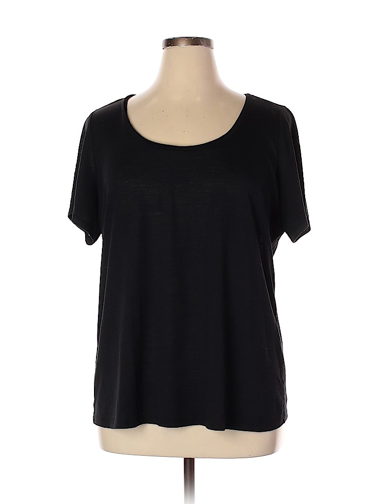 American Rag Black Short Sleeve T-Shirt Size 1X - photo 1
