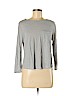 H&M 100% Viscose White Long Sleeve T-Shirt Size M - photo 1
