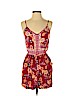 Pink Rose 100% Rayon Red Romper Size M - photo 1