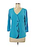 Investments Blue 3/4 Sleeve Top Size M (petite) - photo 1