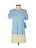 CeCe Blue Short Sleeve Top Size S - photo 1