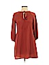 Tucker 100% Polyester Orange Casual Dress Size XS - photo 1