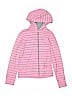 Under Armour 100% Polyester Stripes Pink Zip Up Hoodie Size M (youth) - photo 1