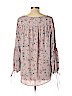 Ann Taylor LOFT Outlet 100% Polyester Purple Long Sleeve Blouse Size L - photo 2