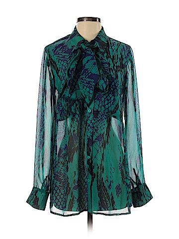 Hale Bob Long Sleeve Silk Top (view 1)