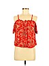 American Eagle Outfitters 100% Viscose Red Short Sleeve Top Size M - photo 1