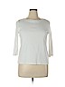 Talbots Outlet 100% Cotton White Long Sleeve T-Shirt Size XL - photo 1