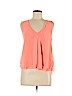 RACHEL Rachel Roy 100% Polyester Orange Sleeveless Blouse Size M - photo 1