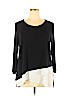 INC International Concepts Black Long Sleeve Top Size XL - photo 1