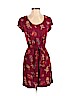 Lucky Brand 100% Viscose Burgundy Casual Dress Size XS - photo 1