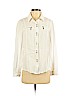 Doncaster 100% Tencel White Long Sleeve Button-Down Shirt Size 4 - photo 1
