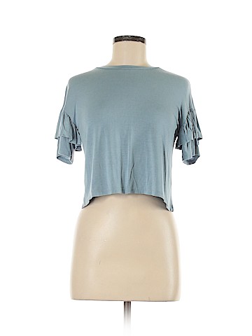 Aqua Short Sleeve Top (view 1)