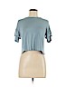 Aqua Blue Short Sleeve Top Size M - photo 1