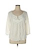 Mossimo Supply Co. 100% Rayon Ivory 3/4 Sleeve Blouse Size XL - photo 1