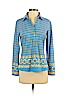 J. McLaughlin Blue Long Sleeve Top Size S - photo 1