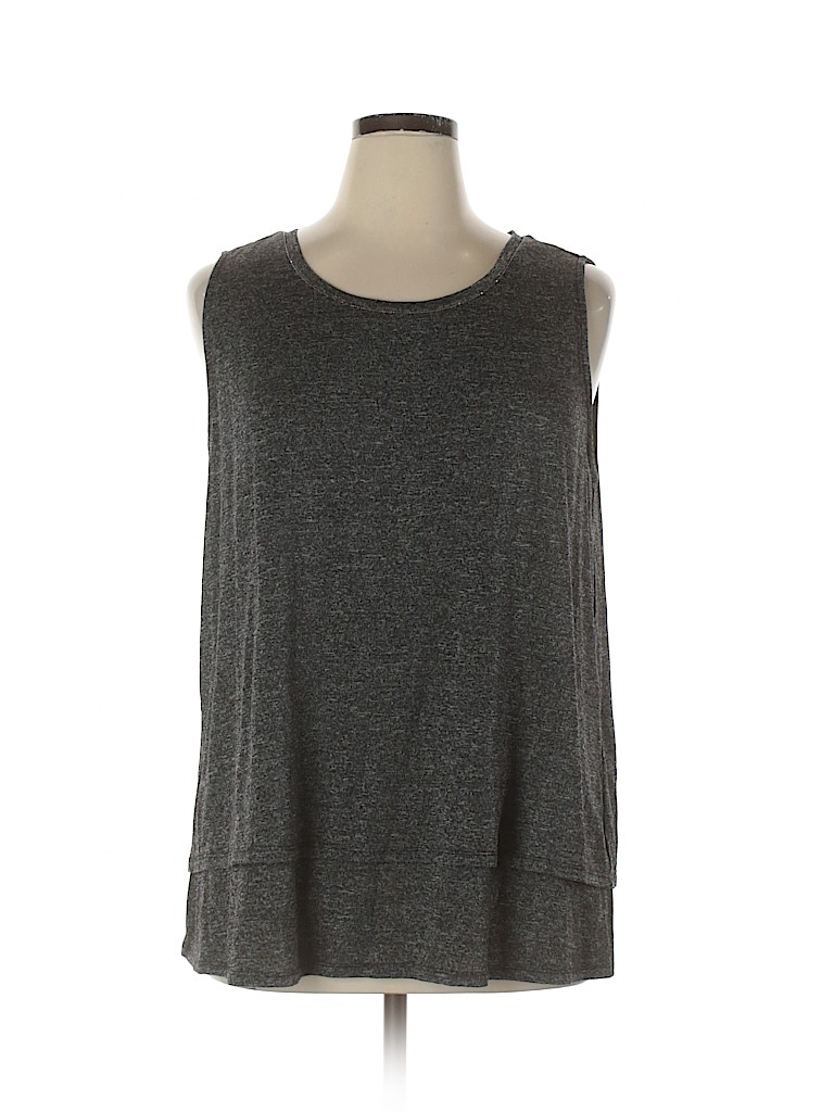 Apt. 9 Gray Sleeveless Blouse Size 1X - photo 1