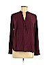 Dylan Gray 100% Silk Burgundy Long Sleeve Silk Top Size XS - photo 1