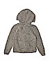 H&M Solid Gray Zip Up Hoodie Size 4 - 6 - photo 2