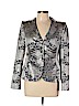 Armani Collezioni Silver Silk Blazer Size 10 - photo 1