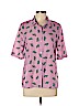 HaoDuoYi Pink Short Sleeve Button-Down Shirt Size XL - photo 1