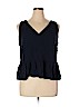 Ann Taylor LOFT 100% Rayon Blue Sleeveless Top Size XL - photo 1