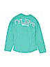 Assorted Brands 100% Cotton Solid Teal Long Sleeve T-Shirt Size S (youth) - photo 2