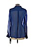 Mossimo 100% Polyester Blue Long Sleeve Blouse Size L - photo 2