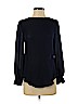 Haute Hippie 100% Silk Blue Long Sleeve Silk Top Size XS - photo 1