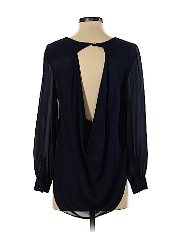 Haute Hippie Long Sleeve Silk Top (view 2)