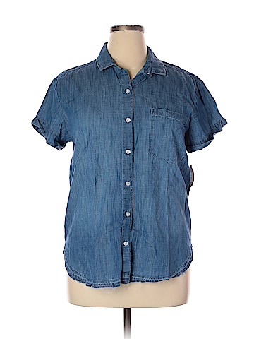 So Soon 3/4 Sleeve Button-Down Shirt (view 1)