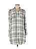 Thread & Supply 100% Rayon Gray Casual Dress Size M - photo 1