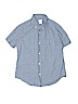 Crewcuts Outlet 100% Cotton Polka Dots Blue Short Sleeve Button-Down Shirt Size 10 - photo 1