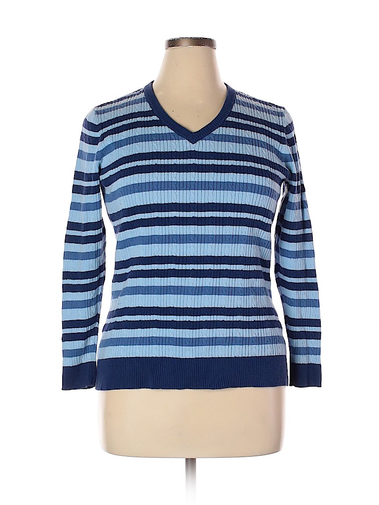 Basic Editions Blue Pullover Sweater Size XL - photo 1