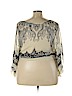 Paraphrase 100% Polyester Ivory 3/4 Sleeve Blouse Size 2X - photo 2