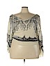 Paraphrase 100% Polyester Ivory 3/4 Sleeve Blouse Size 2X - photo 1
