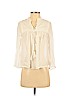 Lucky Brand 100% Viscose White Long Sleeve Blouse Size XS - photo 1
