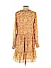 H&M 100% Polyester Yellow Casual Dress Size XS - photo 2