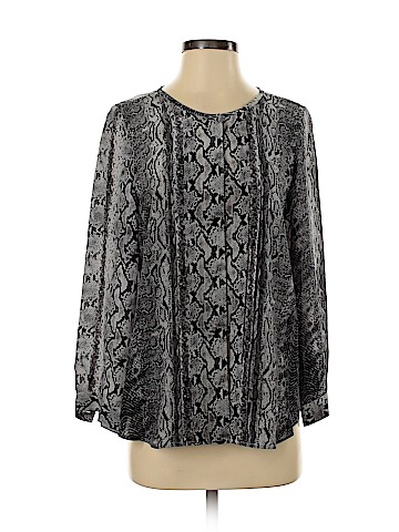 Joie Long Sleeve Silk Top (view 1)