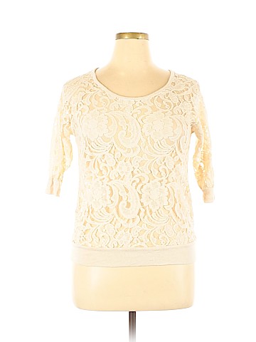 Eyelash Couture 3/4 Sleeve Top (view 1)