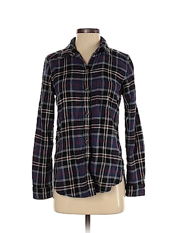 American Eagle Outfitters Long Sleeve Button-Down Shirt (view 1)