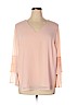 Calvin Klein 100% Polyester Pink Long Sleeve Blouse Size XL - photo 1