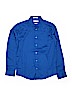 Calvin Klein Solid Blue Long Sleeve Button-Down Shirt Size 16 - photo 1