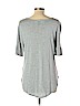 H&M 100% Viscose Gray Short Sleeve Top Size L - photo 2