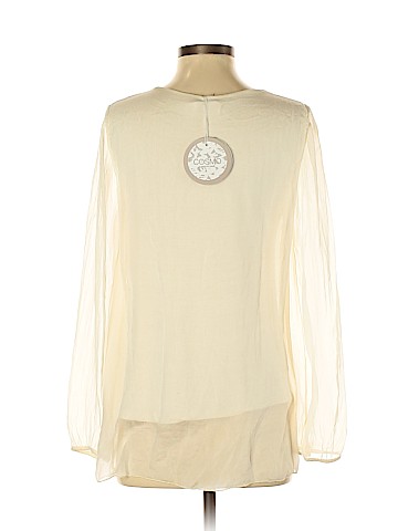 Cosmo Long Sleeve Silk Top (view 2)