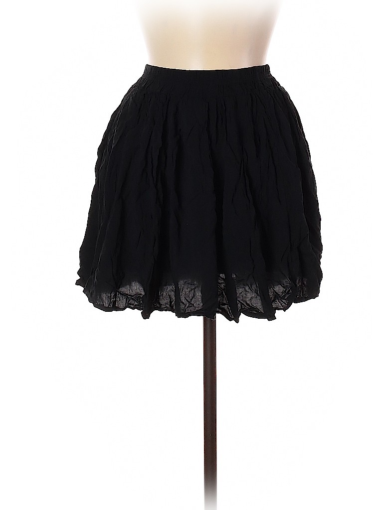 Brandy Melville Solid Black Casual Skirt One Size - 70% off | thredUP