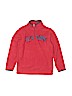Old Navy 100% Polyester Red Fleece Jacket Size 6 - 7 - photo 1