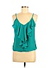 Charlotte Russe 100% Polyester Green Sleeveless Blouse Size M - photo 1
