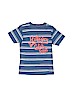 Tommy Hilfiger Stripes Graphic Blue Short Sleeve T-Shirt Size 6 - photo 1