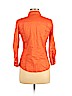 Theory 100% Cotton Orange 3/4 Sleeve Button-Down Shirt Size M - photo 2